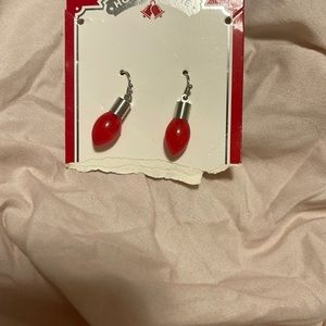 Christmas lights earrings
